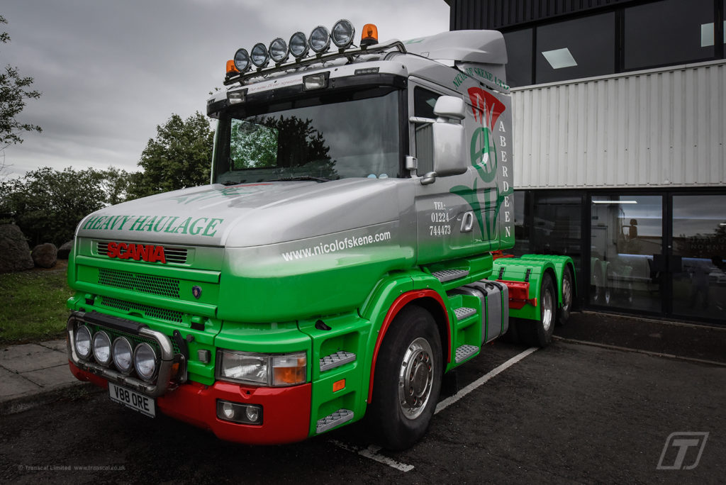 Scania truck bespoke leather interior